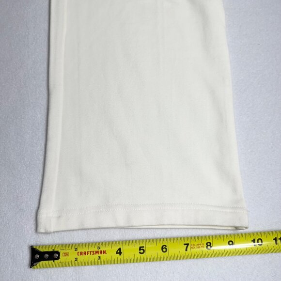 Croft & Barrow Women Straight Leg Pull-on Elastic/Drawstring Cream Pants Size L - Picture 11 of 11